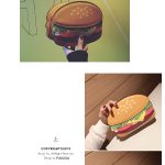 Kitsch burger bag with chain