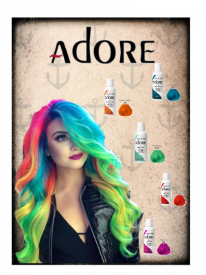 Adore semi permanent hair colour ( 18 colours )