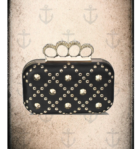 two tone  cross over clutch bag  2 colour options ( black & Navy)