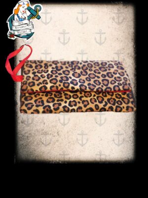 Fifi's rockabilly leopard clutch