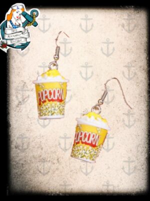 retro style popcorn earrings