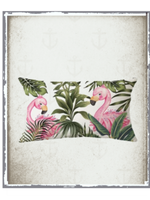 flamingo paradise cushion cover ( 2 sizes)