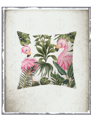 flamingo paradise cushion cover ( 2 sizes)