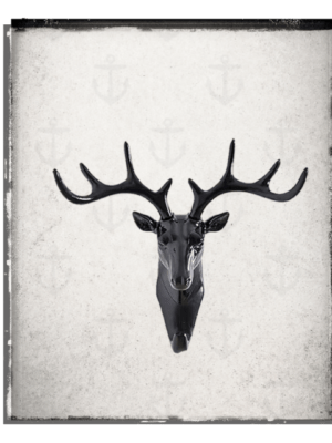 Stag head wall hook