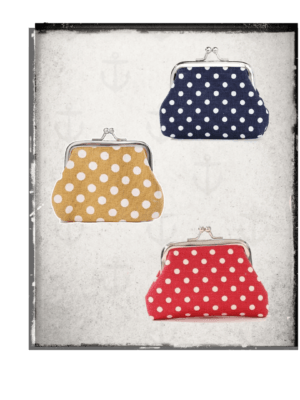 Cutesy  polka dot coin purse ( 3 colours)