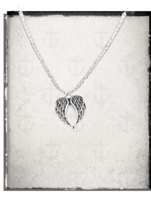 Angel wings pendant necklace